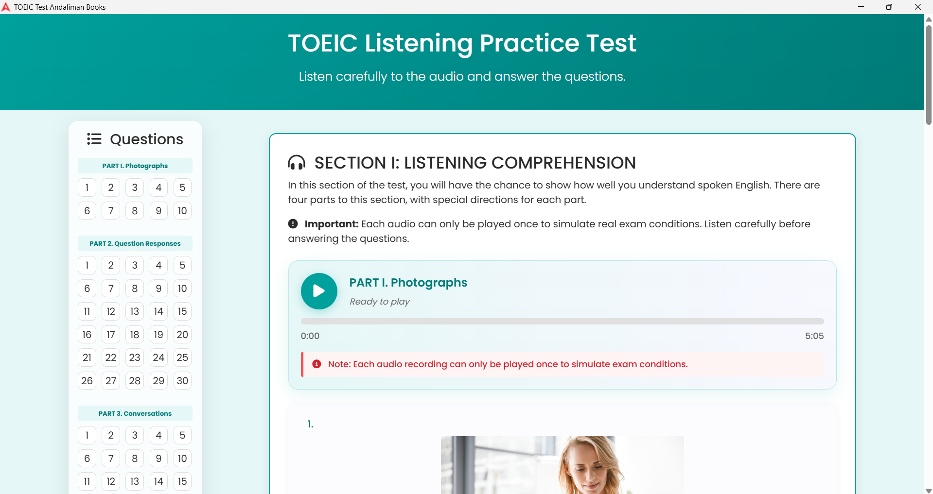 TOEIC Simulation Test 6