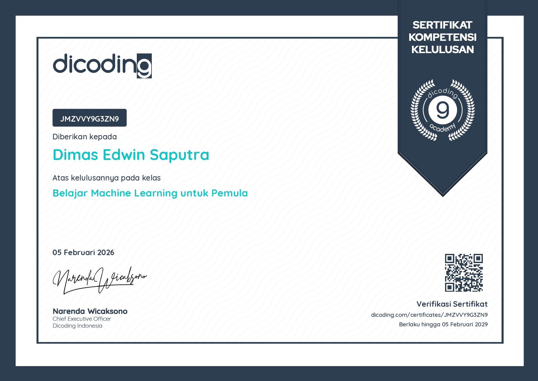 Belajar Machine Learning untuk Pemula
